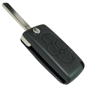 Peugeot 1007 4 Button Remote Key (649081)