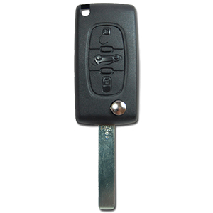 Peugeot 407 3 Button Remote Key ( - 2008) (649096)