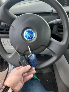key and a spare of a 2007 Fiat Idea